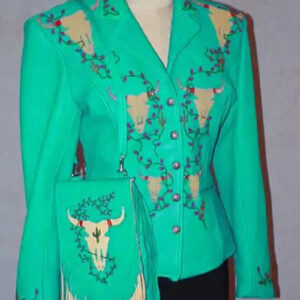 6 Cow Skull with Cacti Blossoms