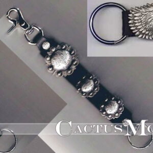 Leather & Concho Key Chains