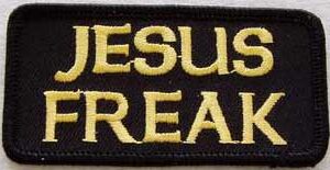 Jesus Freak Christian Patch Embroidered biker patch heat seal backing