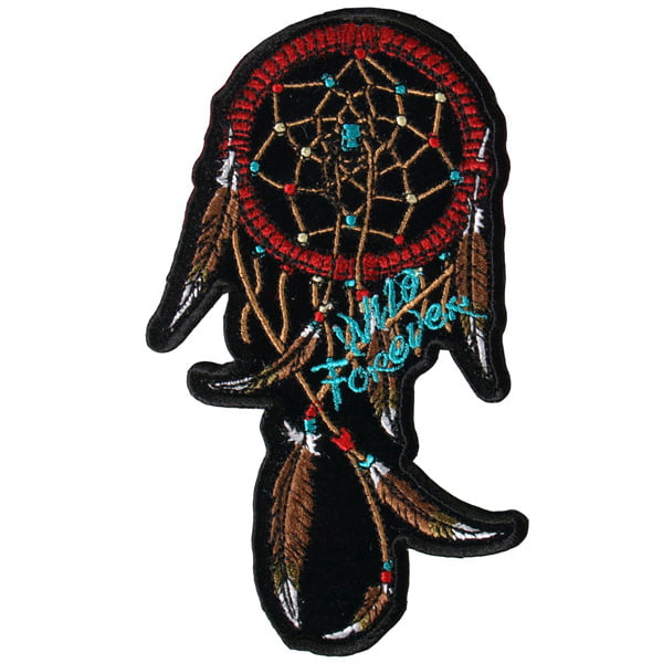 Forever Wild Dream Catcher Embroidered Native American Patch