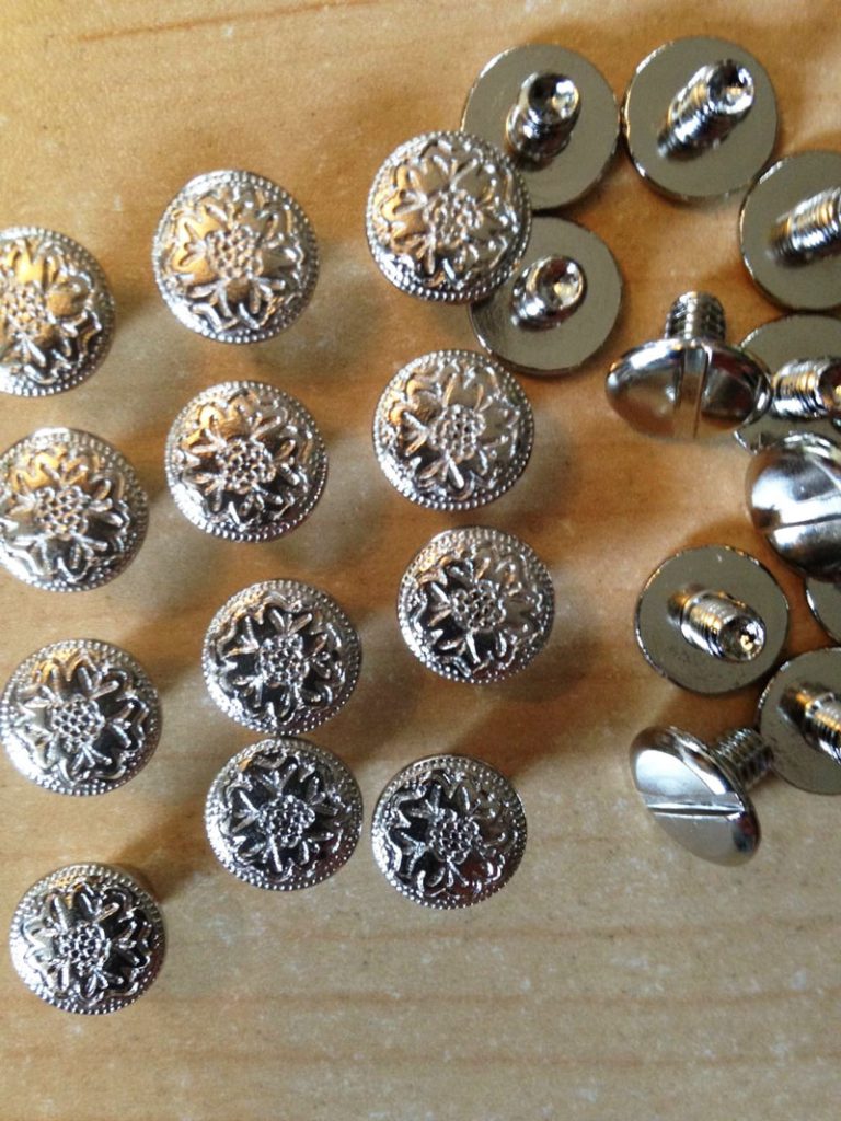 Floral Chicago Screws 1/4